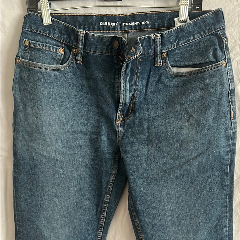 Old Navy Blue Straight Jeans Classic Denim